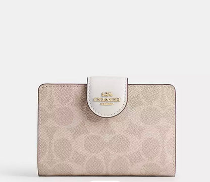 Medium Corner Zip Wallet In Signature Canvas Orta boy cüzdan RENKLER➡️