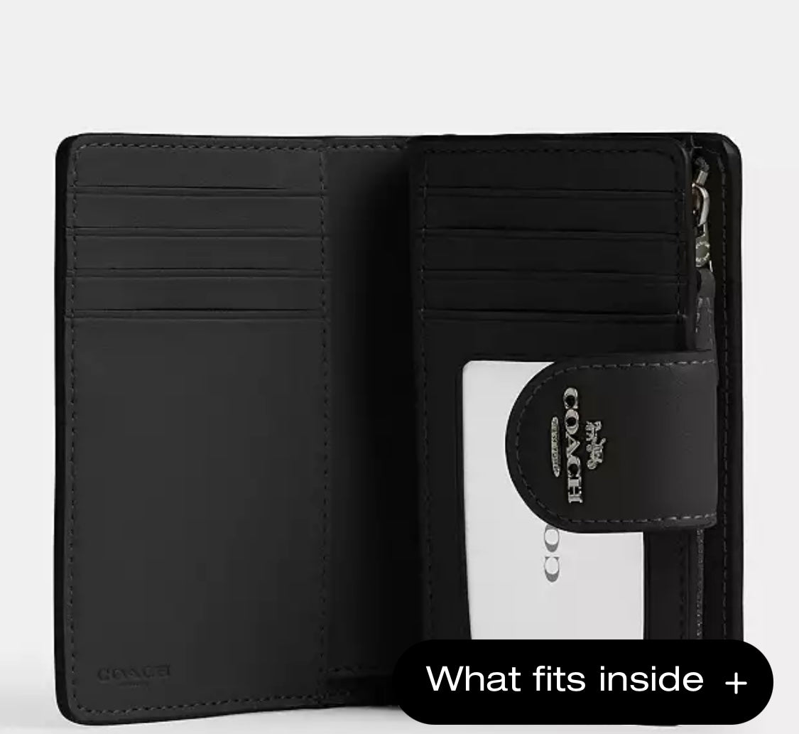 Medium Corner Zip Wallet In Signature Canvas Orta boy cüzdan RENKLER➡️