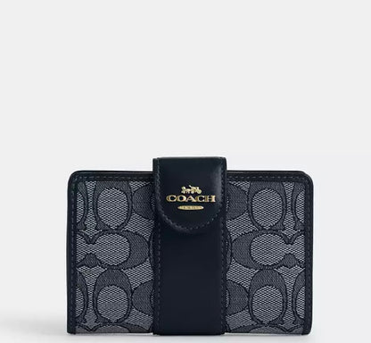 Medium Corner Zip Wallet In Signature Canvas Orta boy cüzdan RENKLER➡️