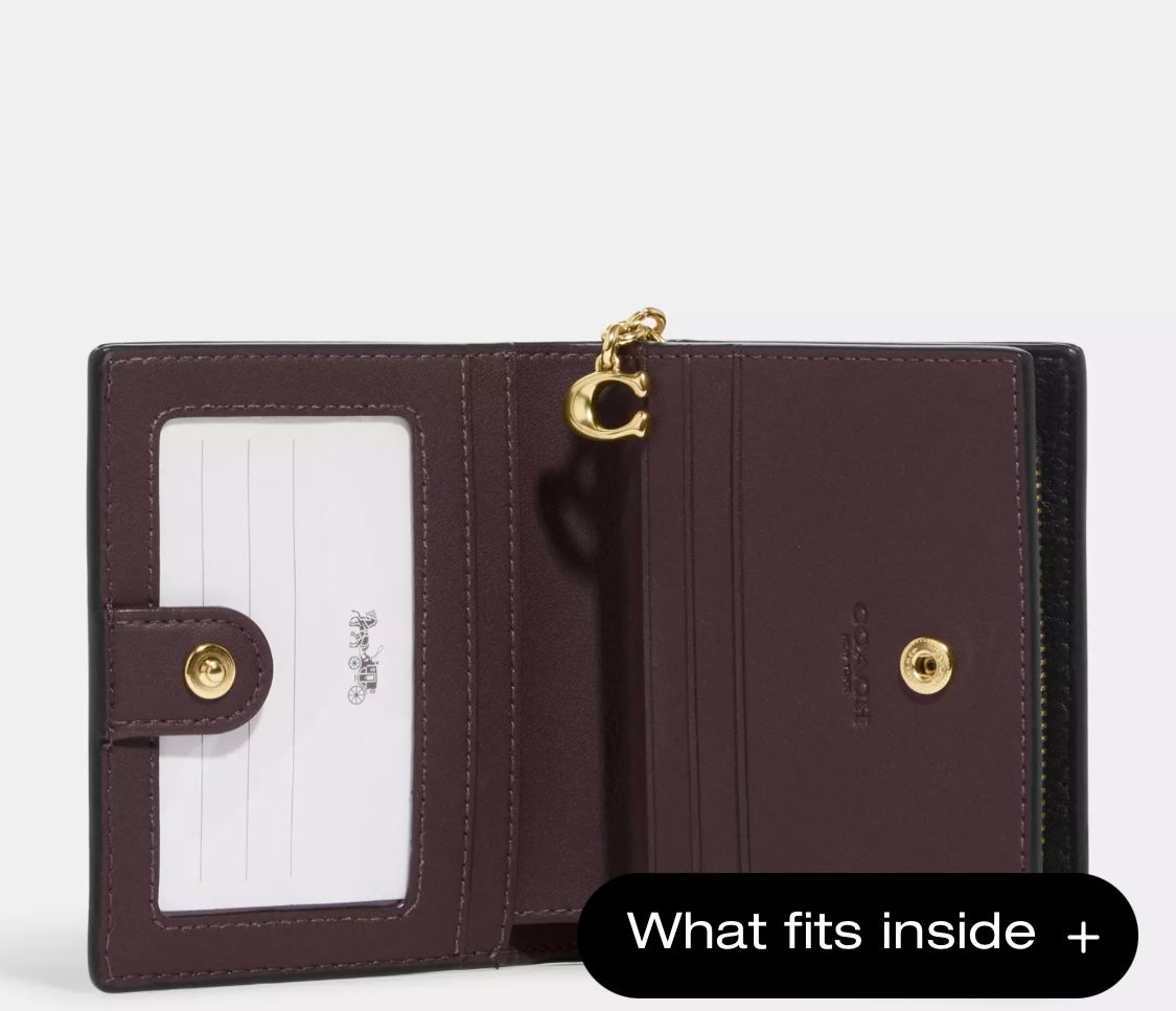 COACH Snap Wallet With Butterfly Print küçük cüzdan RENKLER➡️
