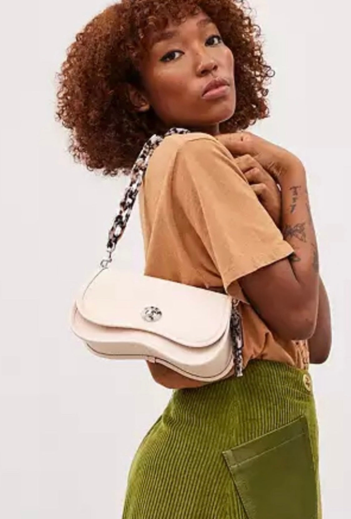 Coach Wavy Dinky Bag In Coachtopia Leather With Colorful Binding RENKLER➡️