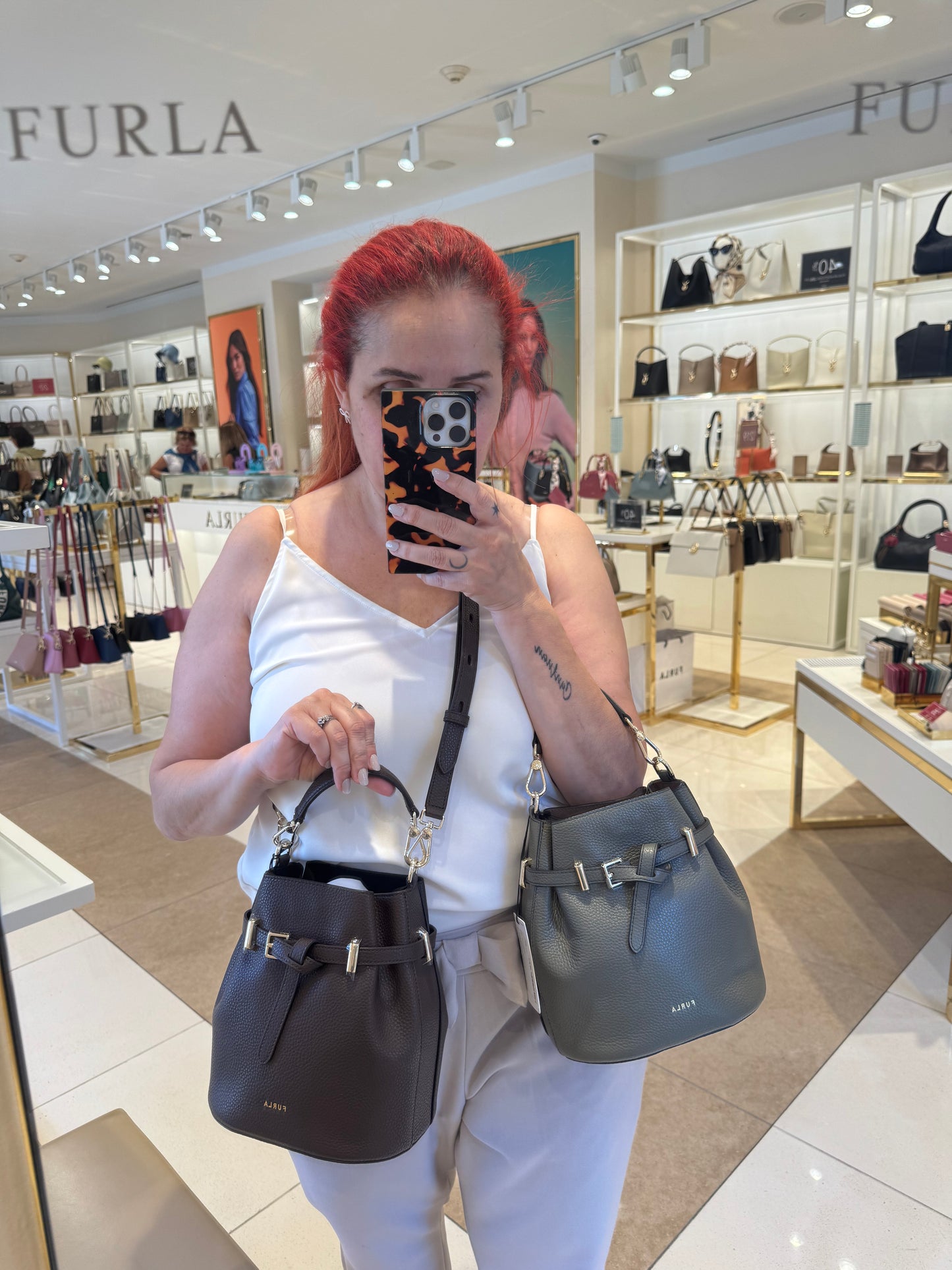 FURLA Aura mini bucket kemerli crossbody RENKLER➡️
