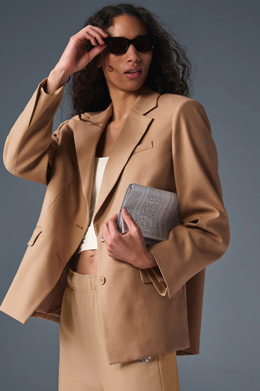 First-Class Blazer Toasted Almond