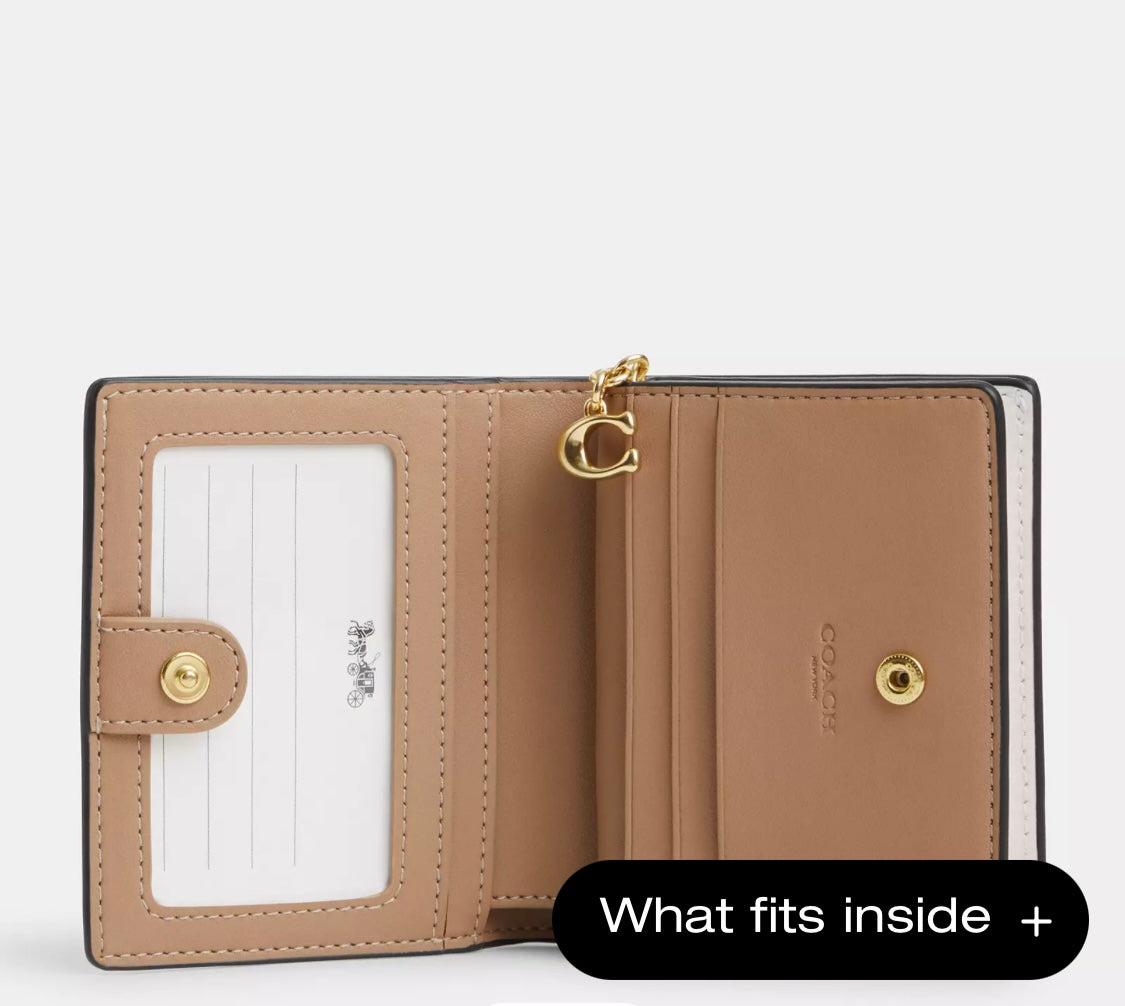 COACH Snap Wallet With Butterfly Print küçük cüzdan RENKLER➡️