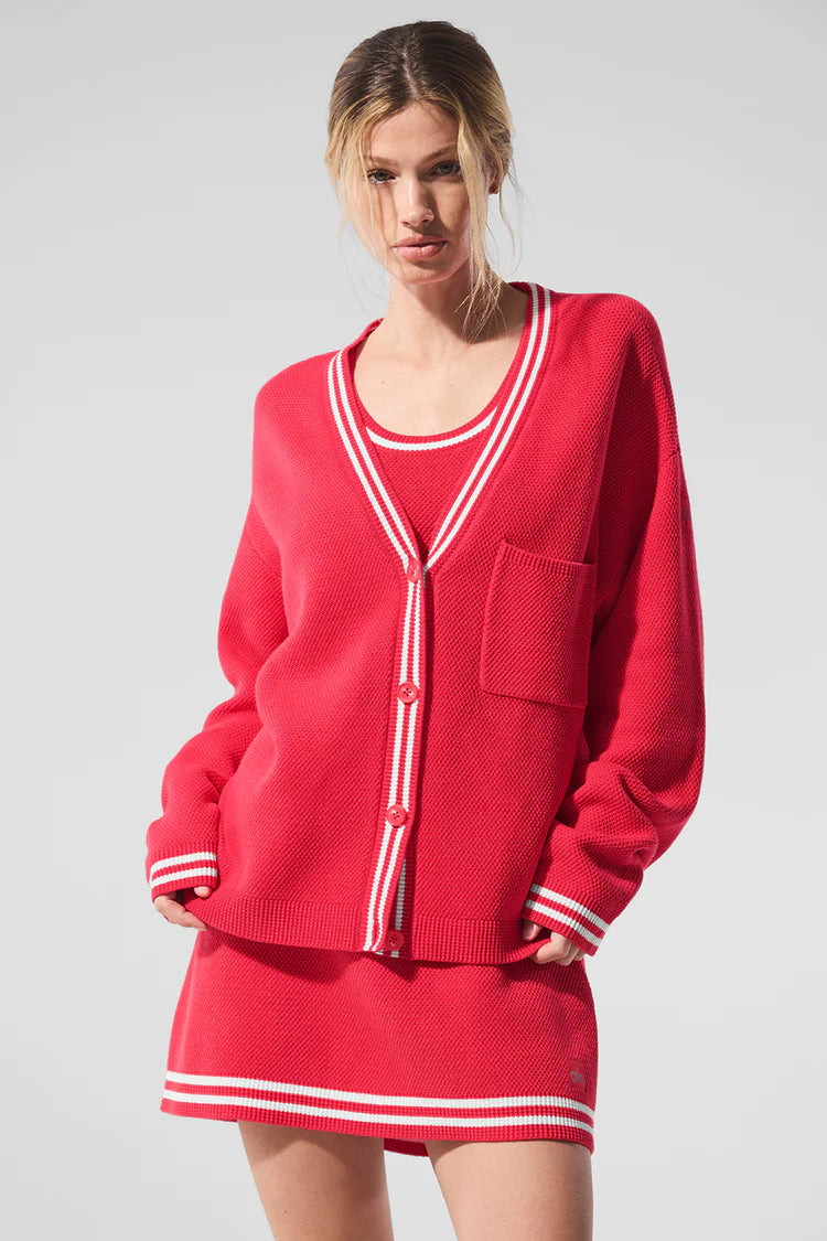 Tennis club sweater knit cardigan Renkler➡️