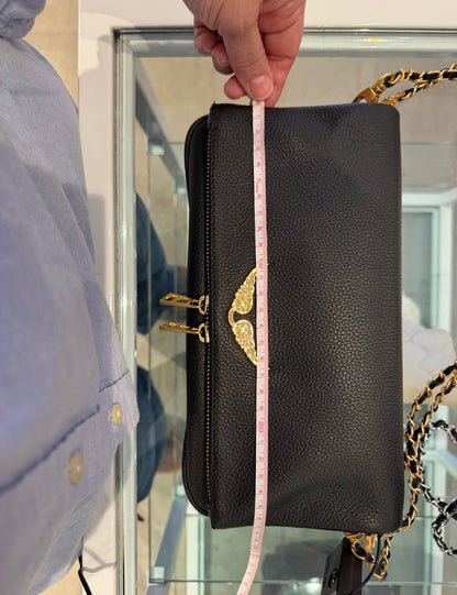 Zadig & Voltaire Rock Leather Shoulder Bag/ Gold Color