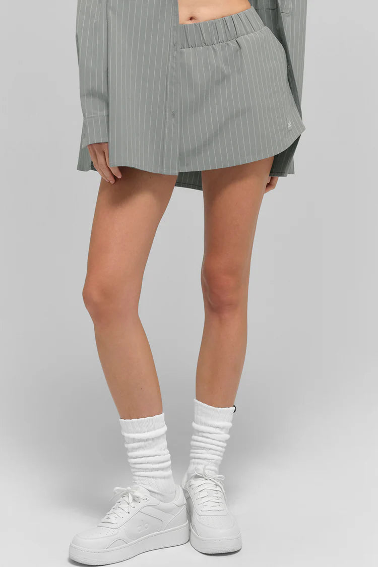 ALO YOGA Pinstripe Daylight Mini Skirt RENKLER➡️