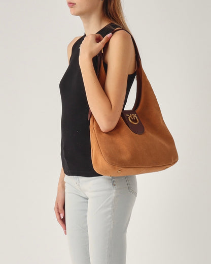 Love bird plaque hobo bag