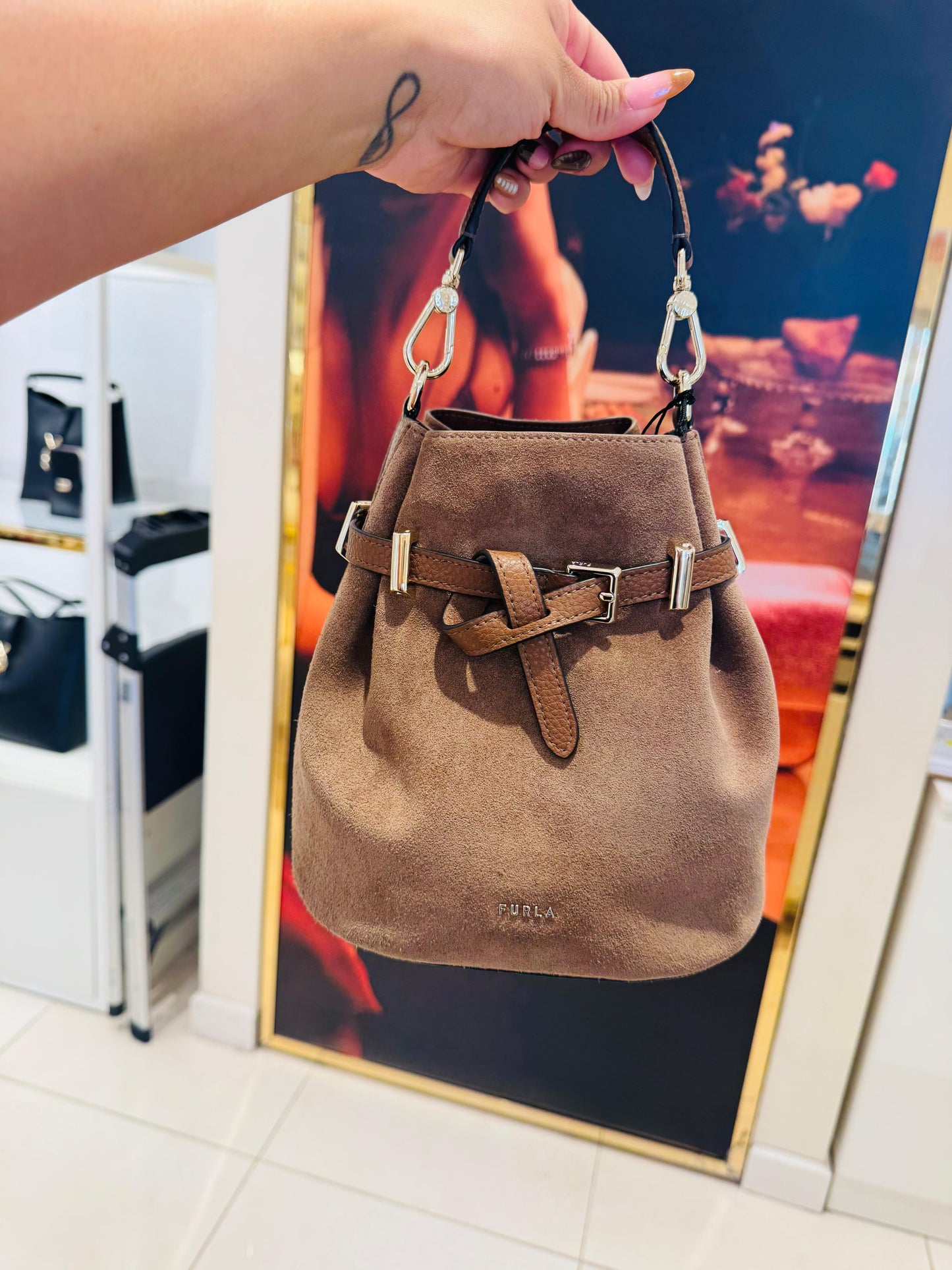 FURLA Aura mini bucket kemerli crossbody RENKLER➡️