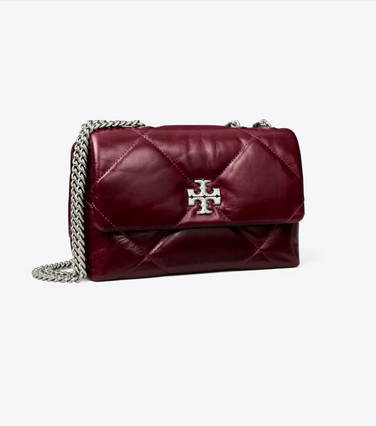SMALL KIRA DIAMOND QUILT DISTRESSED SHOULDER BAG