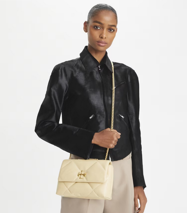 SMALL KIRA DIAMOND QUILT SHOULDER BAG